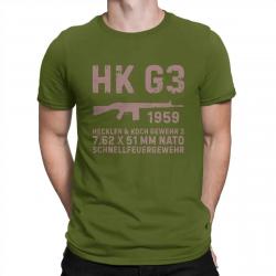 T-shirt fusil d'assaut Allemand HK G3 - Vert armée / 4XL
