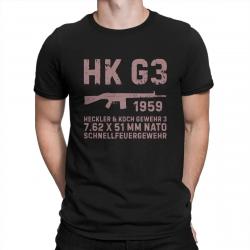 T-shirt fusil d'assaut Allemand HK G3 - Noir / 4XL