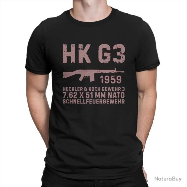 T-shirt fusil d'assaut Allemand HK G3 - Noir / XL