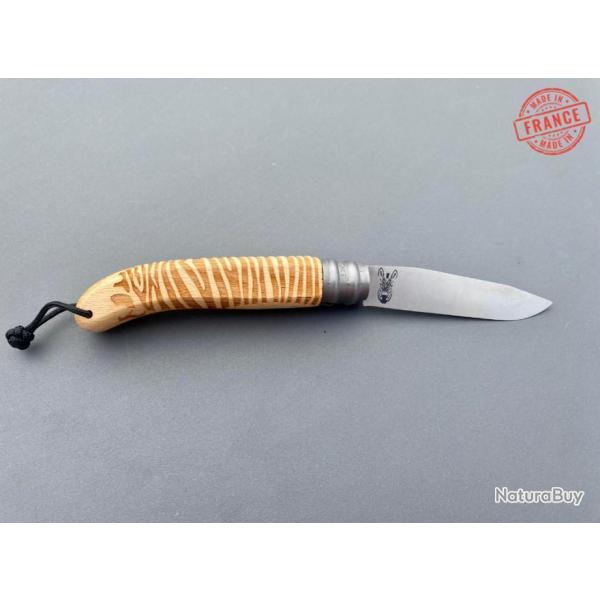 Couteau GRAVOO bois de htre modle Zbre 1 sans prix de rserve