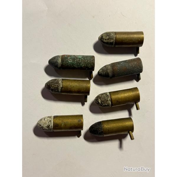 Lot de balles  broche anciennes 7 mm