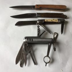 VENDU PAR LE-CUIRASSIER LOT N°5 DE 4 COUTEAUX PLIANT