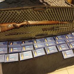 Mauser 98k Obendorf 8x57IS avec accessoires et munitions  .