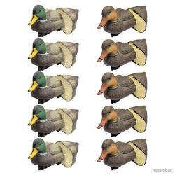 Pack 5 colverts mâles et 5 femelles moussés
