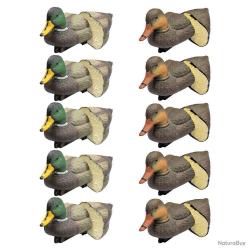 Pack 5 colverts mâles et 5 femelles moussés
