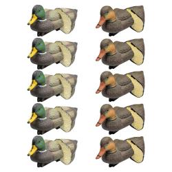 Pack 5 colverts mâles et 5 femelles moussés