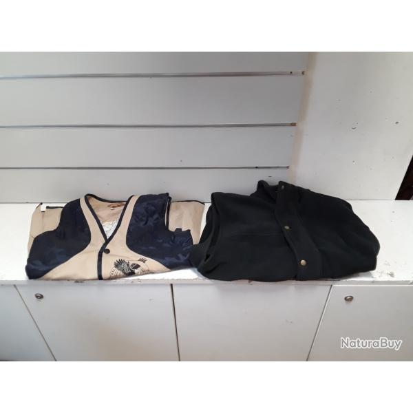 Lot de 2 gilets chasse et ball trap