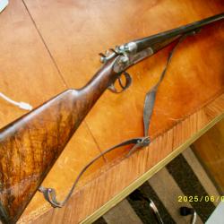 FUSIL JUXTAPOSÉ RONCHARD ET CIZERON St ETIENNE Cal. 12 XIXe percussion centrale