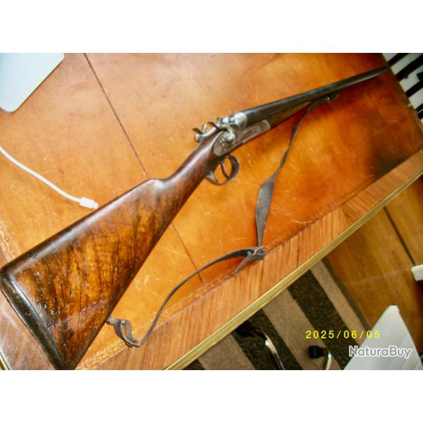 FUSIL JUXTAPOS RONCHARD ET CIZERON St ETIENNE Cal. 12 XIXe percussion centrale
