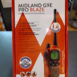Talkie walkie Midland g9e pro blaze avec kit oreillette