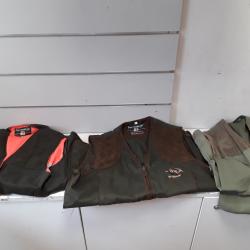 Lot de 3 gilets de chasse