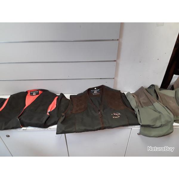 Lot de 3 gilets de chasse