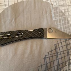 VEND COUTEAU PLIANT SPYDERCO WATU DESIGN SAL GLESSER.