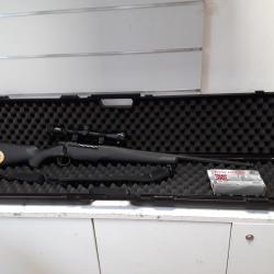 Carabine Mossberg PATRIOT cal.30-06spr synthetique can.56cm+lunette 3-9x40+malette+bretelle+balles