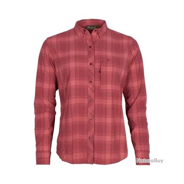 Chemise de Randonne  Manches Longues Pinewood Abisko Femme Rose
