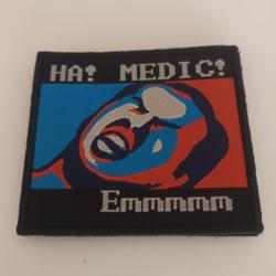 ÉCUSSON BRODÉ EMBLÈME MÉDECIN SAUVETEUR SYSTÈME SCRATCH 7/8CM
