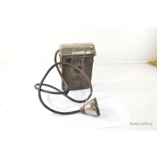 Lampe de casque de mineur ancienne CEAG type A.7 A7. Annes 1950 - 1960. Anglais UK GB