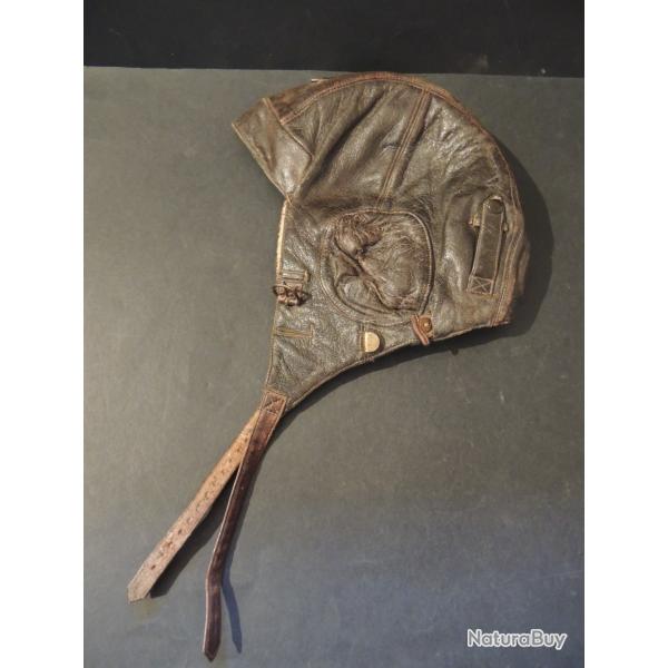 Bonnet de vol de Pilote allemand Luftwaffe Siemens WW2