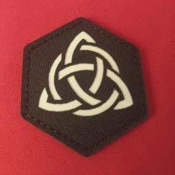 ÉCUSSON BRODÉ SCRATCH  VALHALLA VALKNUT VIKING 5/5CM - PATCH - INSIGNE