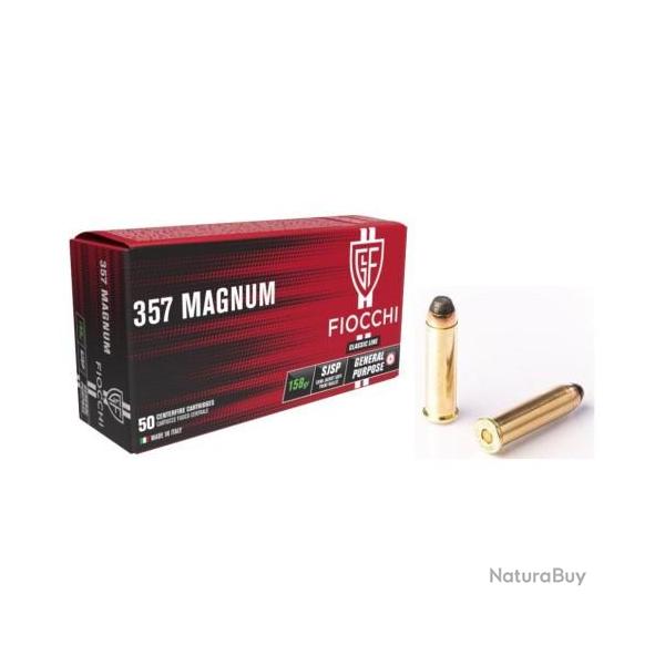 MUNITIONS FIOCCHI 357MAG SJSP 158GR X50