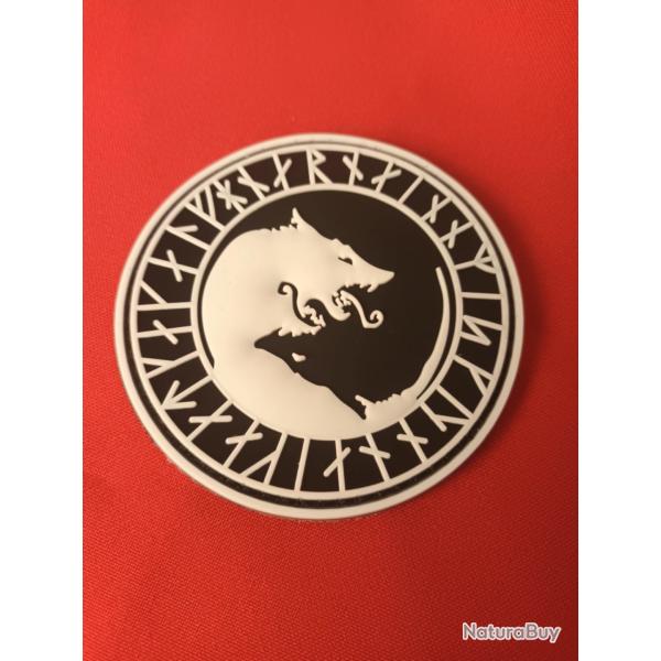PATCH CUSSON BROD SCRATCH LOUP VIKING 8 CM PVC 3D