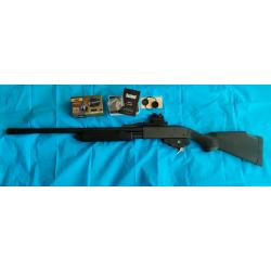 Remington 870 cantilever Model rare! Point rouge Bushnell et verrou du pontet d'origine offert!