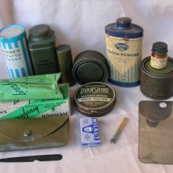 WW2 US LOT 14 ÉLÉMENTS D'HYGIÈNE/DIVERS DU SOLDAT MILITAIRE AMÉRICAIN ( 39-45 ) LOT 5