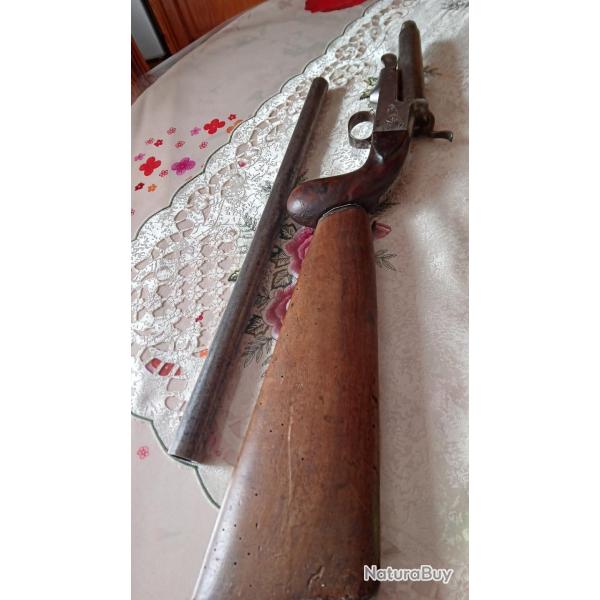 FUSIL PISTOLET A BROCHE DEMONTABLE CALIBRE 24