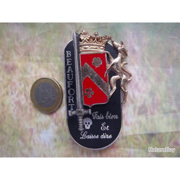 insigne promotion EOR Cotquidan " BEAUFORT " - Blason - tte de mort