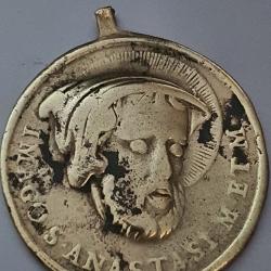 Médaille religion saint Anastase XVII ème siècle martyr Vatican christianisme