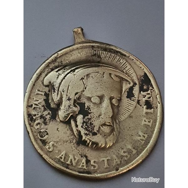 Mdaille religion saint Anastase XVII me sicle martyr Vatican christianisme