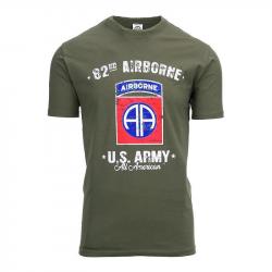 Tee Shirt US Army 82nd Airborne Couleur Kaki