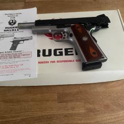 occasion PISTOLET RUGER SR 1911  INOX BROSSE FINITION DUO-TONE 45 ACP