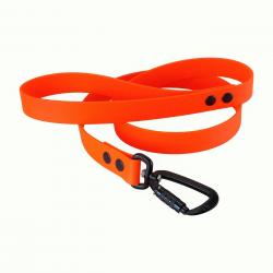 Laisse BIO-BETA Twist-Lock 25 mm orange fluo