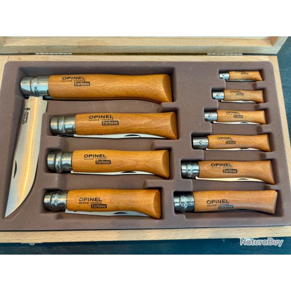 Coffret opinel carbone