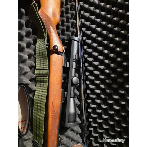 Vend carabine 7x64 avec lunette hawke 2,5-10-50
