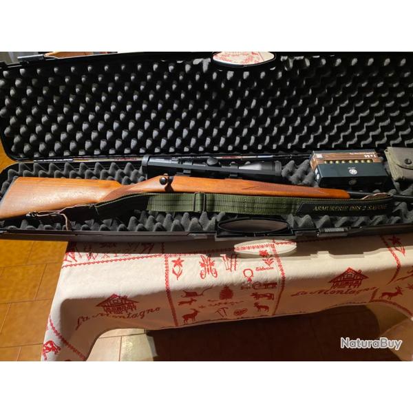 Vend carabine 7x64 avec lunette hawke 2,5-10-50