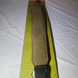 Bretelle de fusil/carabine neuve en suédine avec attaches rapides