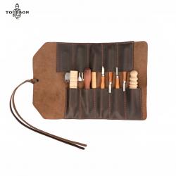Tourbon-Sac enroulable pour outils en cuir, 10 fentes LIVRAISON GRATUITE !!