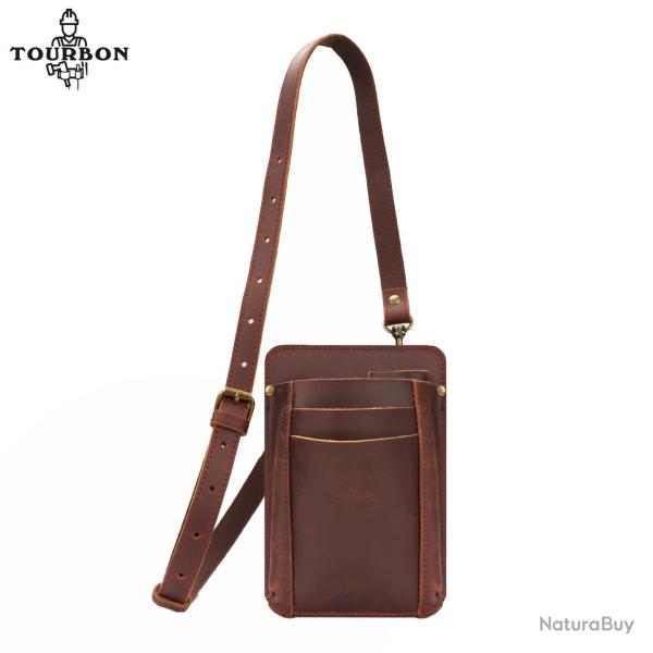 Tourbon-Ceinture  outils de jardin en cuir pour femme marron LIVRAISON GRATUITE !!