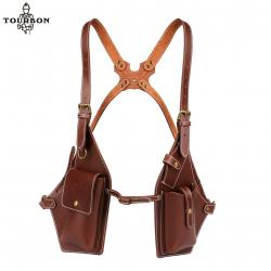 Tourbon-Sac à Bretelles en Cuir Vintage Marron pour Téléphone LIVRAISON GRATUITE !!