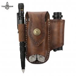 Étui de poche en cuir épais, Tourbon EDC, organisateur de poche multi-outils LIVRAISON GRATUITE