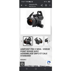 Viseur point rouge aimpoint rifle pro 2