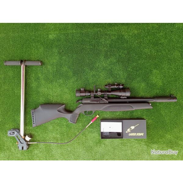 PACK-LASER-1 ! Carabine Arrow Gamo Cal. 5,5 mm + Bomba pcp + Lunette 4-16 x 40AO + Laser Scope