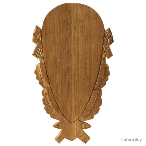 Plaque trophe cerf 43x27cm (Couleur: clair)