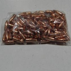 lot de 500 ogives Hornady, cal 224 (22), poids 55grs FMJ avec gorge de sertissage, ref 2267