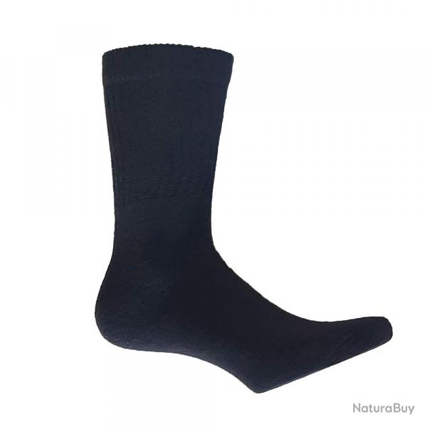 Lot de 3 paires de chaussettes mi-hautes noires : tailles 39/42 et 43/46