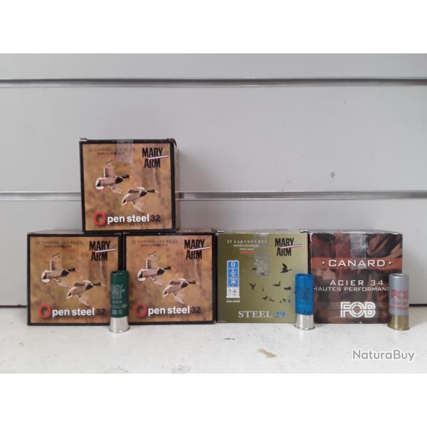 Lot de cartouches cal.12 acier