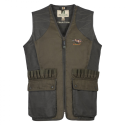 Gilet de chasse Percussion Tradition - Marron - Marron Sanglier / 4XL