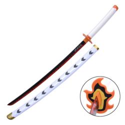 KATANA COSPLAY LAME BAMBOU DEMON SLAYER RENGOKU KYOUJUROU ZS656-WOOD